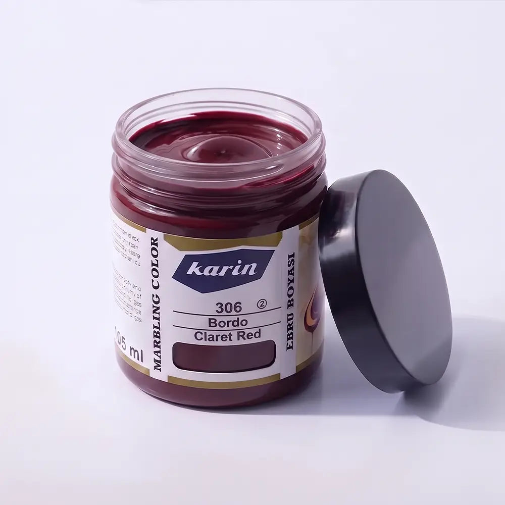 Karin Marbling Paint 306 Claret Red 105 ml