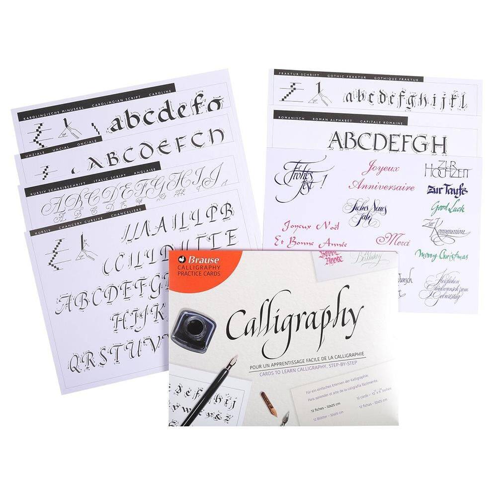 Brause Calligraphy Practice Cads 32x25 cm 12-pack