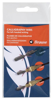 Brause For Left Handed Writing Calligraphy Tip Set of 3 1 mm - 2 mm - 3 mm