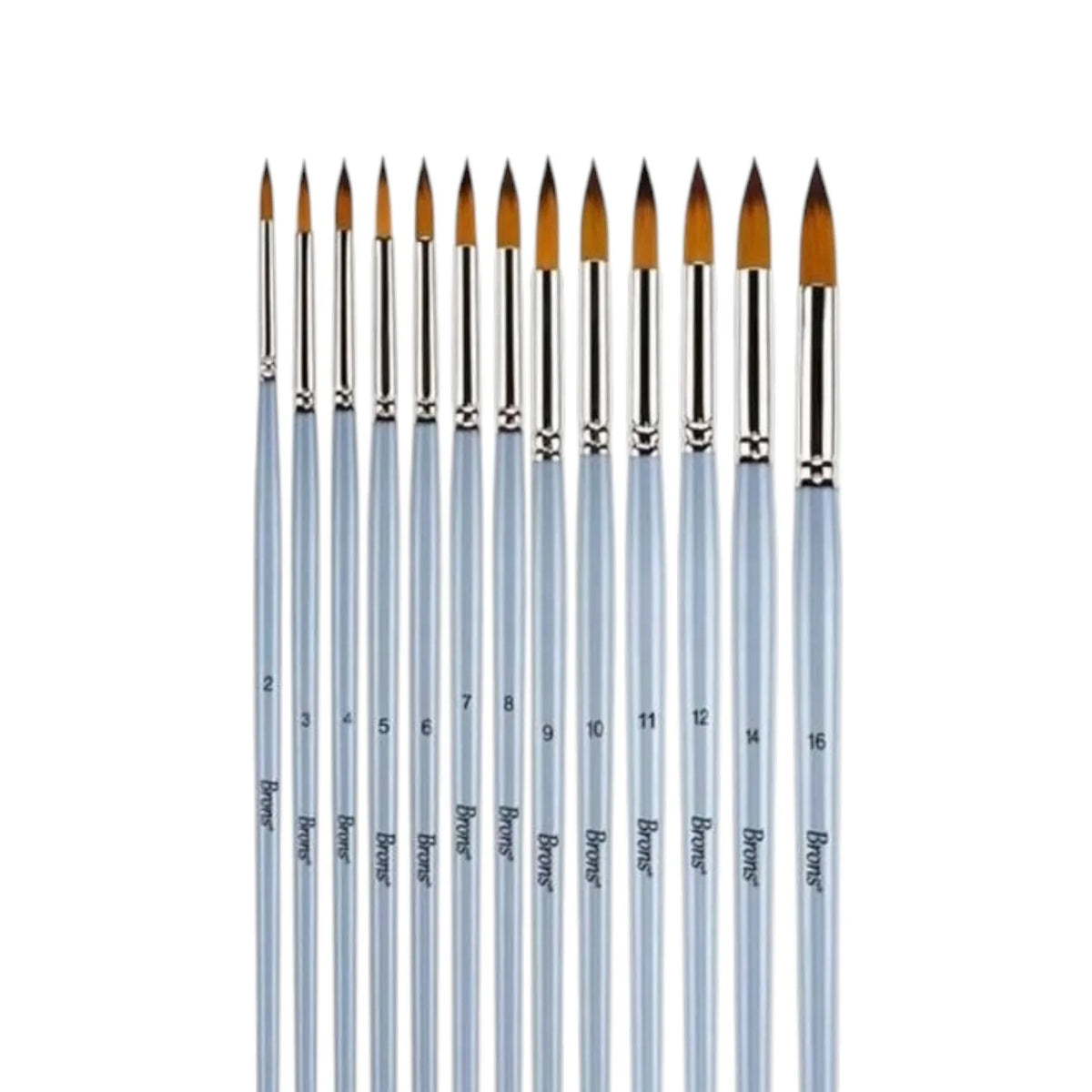 Brons Watercolor Brush 123 Series Short Handle No: 0