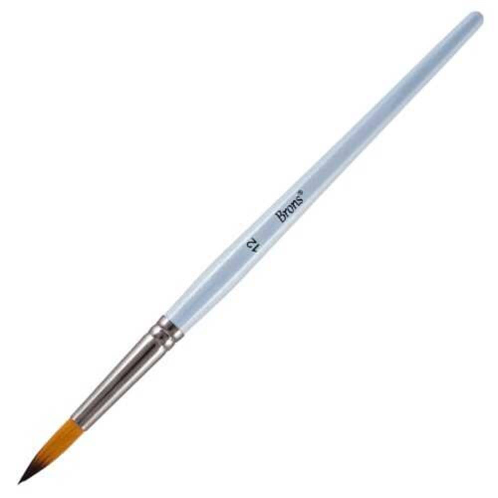 Brons Watercolor Brush 123 Series Short Handle No: 12