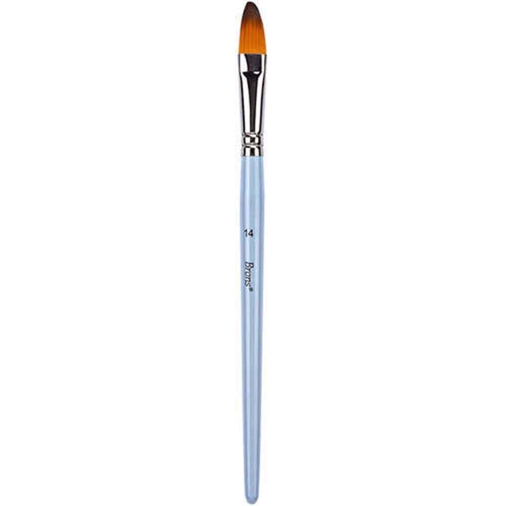 Brons Oil Paint Brush 200F Series Short Handle No: 14