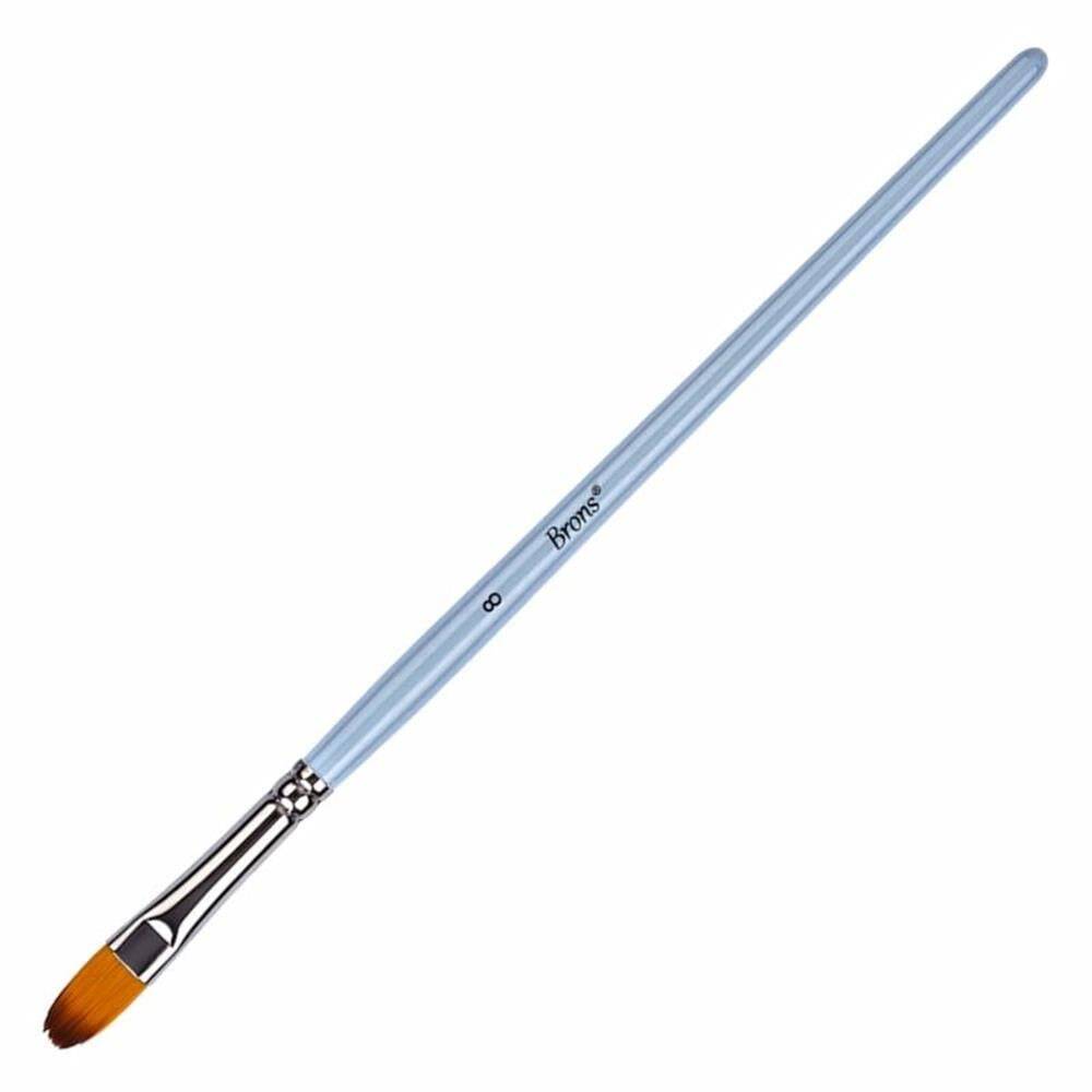 Brons Oil Paint Brush 200K Series Short Handle No: 8