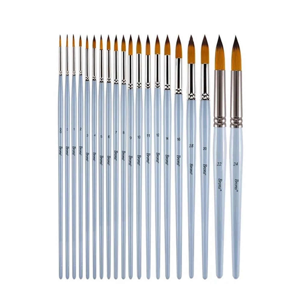 Brons Watercolor Brush 123 Series Short Handle No: 2