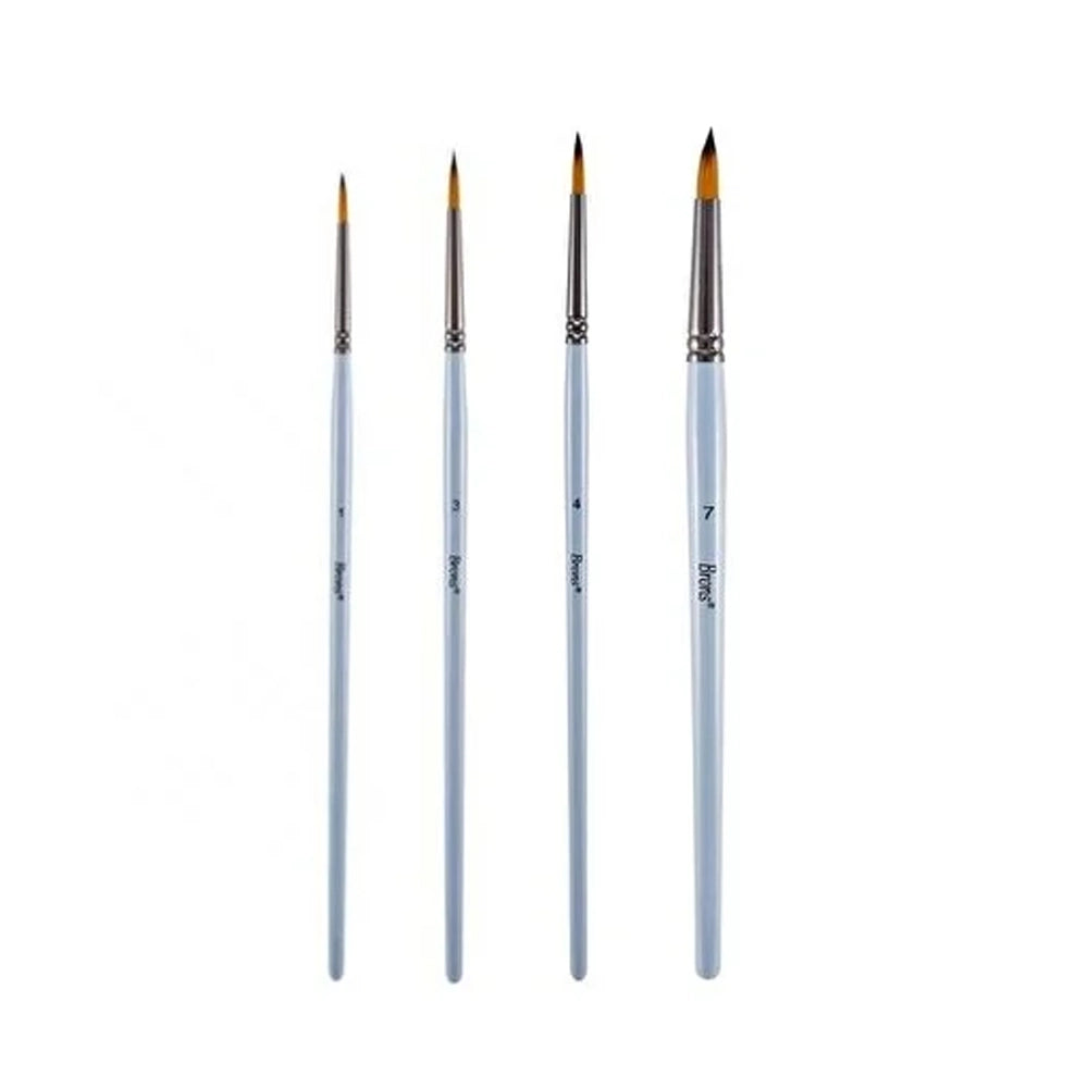 Brons Watercolor Brush 123 Series Short Handle No: 1