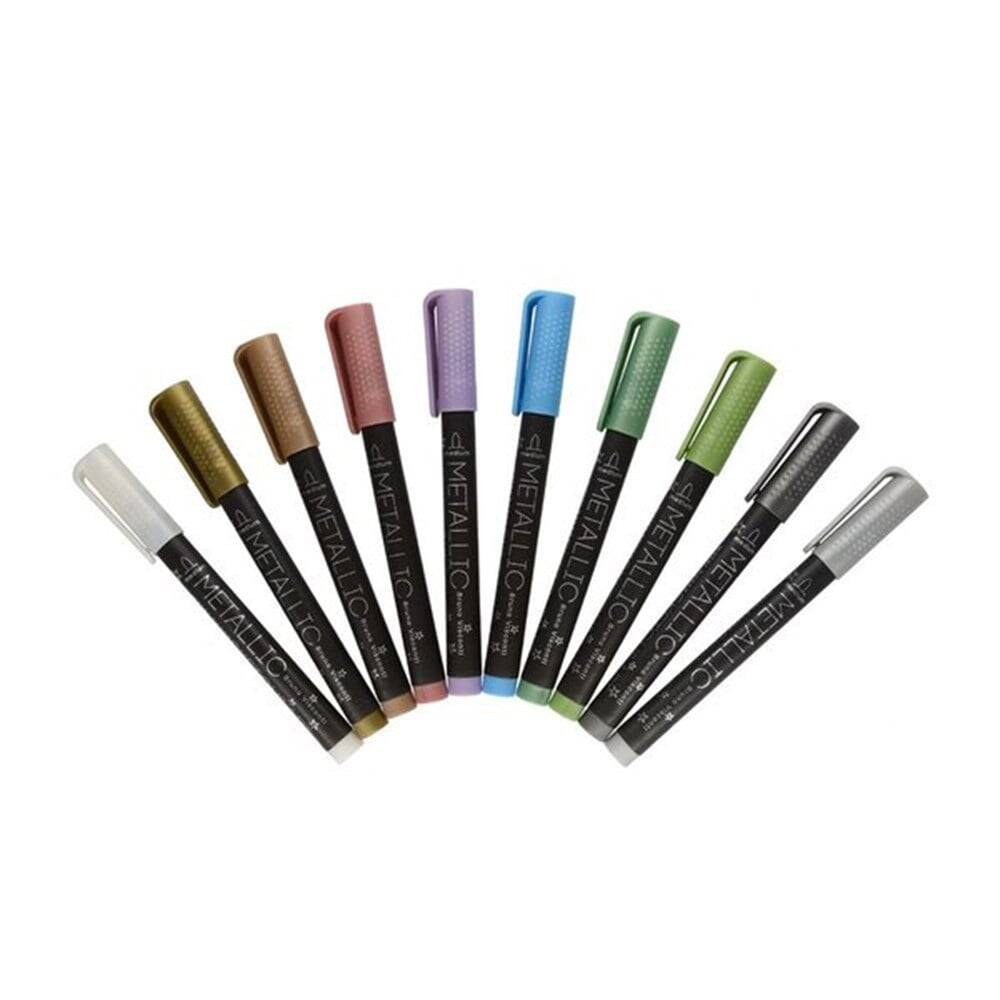Bruno Visconti Metallic Marker Sketch Art 10 Colors
