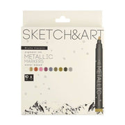 Bruno Visconti Metallic Marker Sketch Art 10 Colors