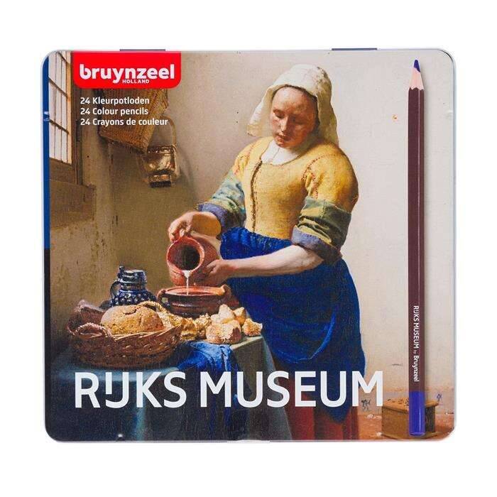 Bruynzeel Rijks Museum Dry Colour Pencil Set of 24 in Metal Case