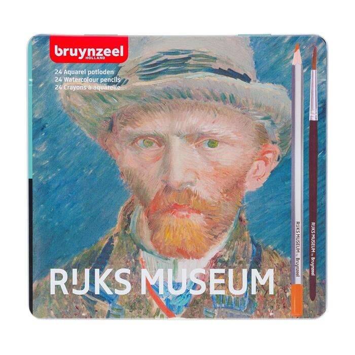 Bruynzeel Rijks Museum Aquarell Sulu Boya Kalem Seti 24'lü Metal Kutu