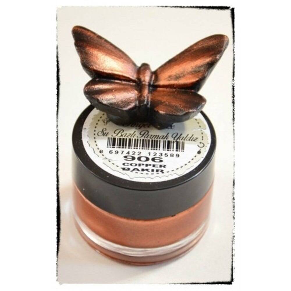 Cadence 906 Copper Water-Based Finger Glitter Paint (20 ml)