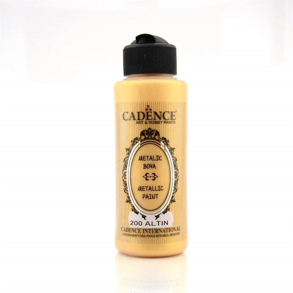 Cadence Akrilik Boya 120 ml Altın 200