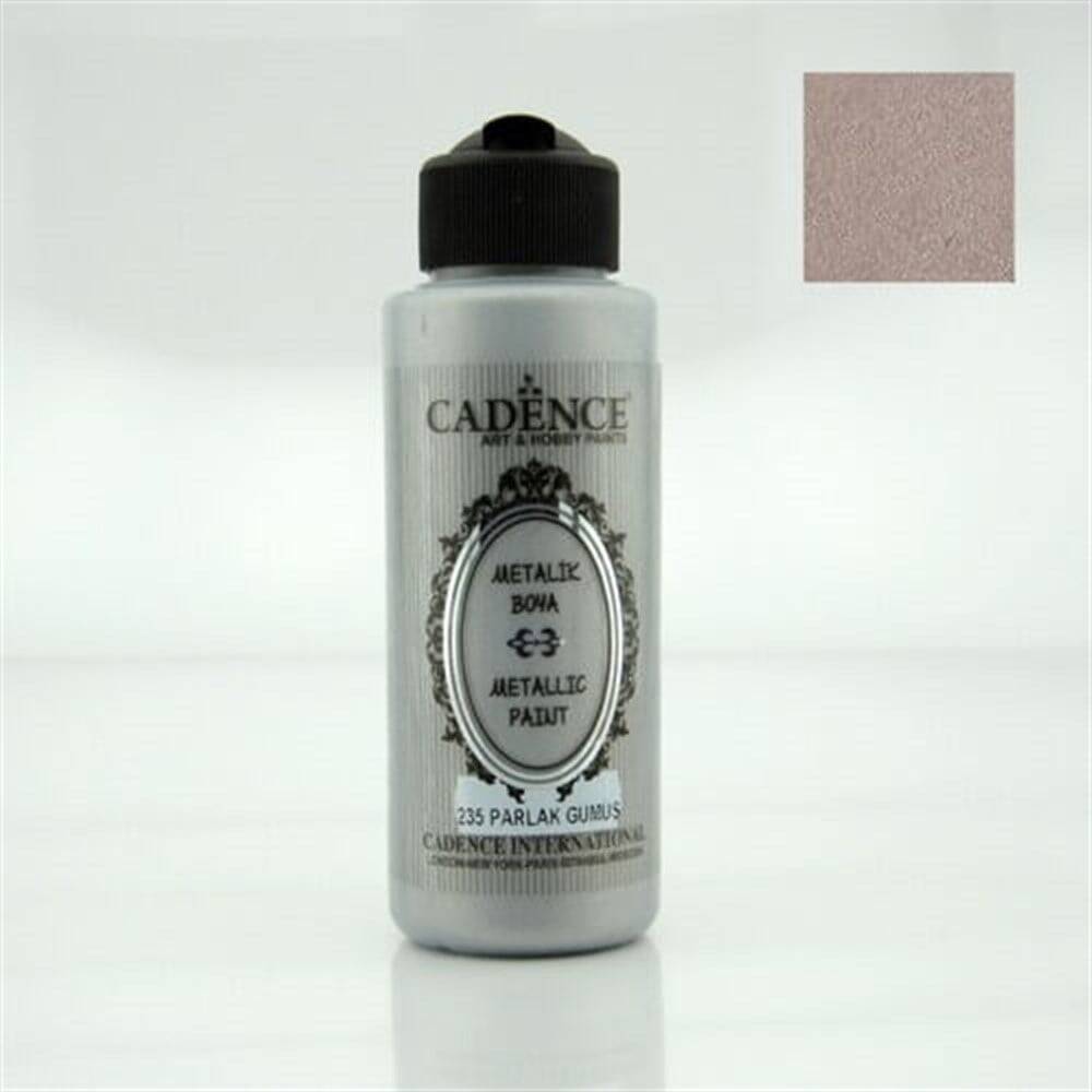 Cadence Akrilik Boya 120 ml Parlak Gümüş 235