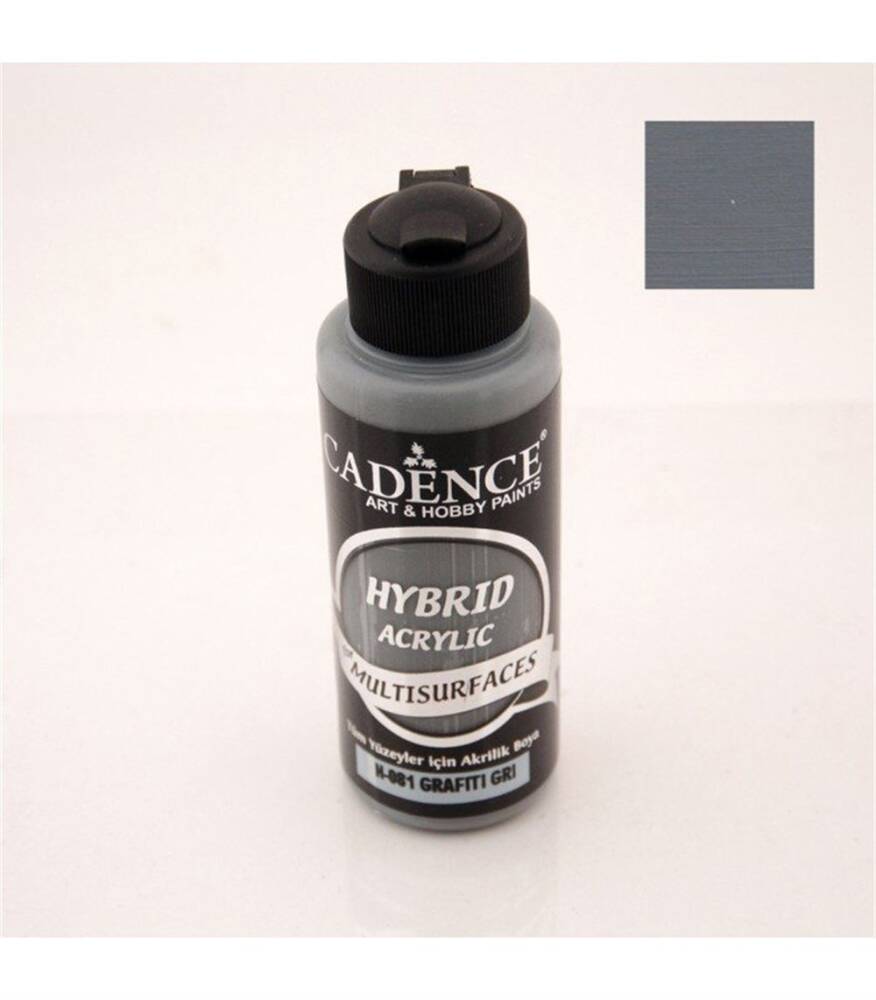 Cadence Hybrid Multisurface Acrylic Paint 120ml H-081 Graffiti Gray