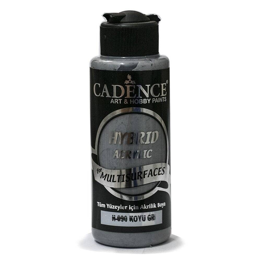 Cadence Hybrid Multisurface Acrylic Paint 120ml H-090 Dark Gray