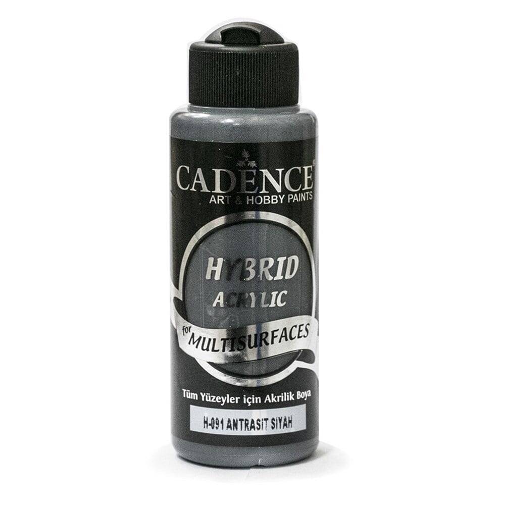 Cadence Hybrid Multisurface Acrylic Paint 120ml H-091 Anthracite Black