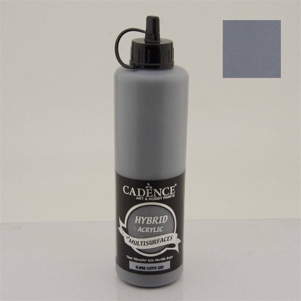 Cadence Hybrid Multisurface Acrylic Paint 500ml H-090 Dark Gray