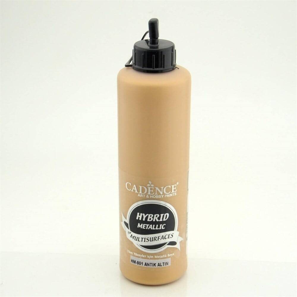 Cadence Hybrid Multisurface Acrylic Paint 500ml H-801 Antique Gold