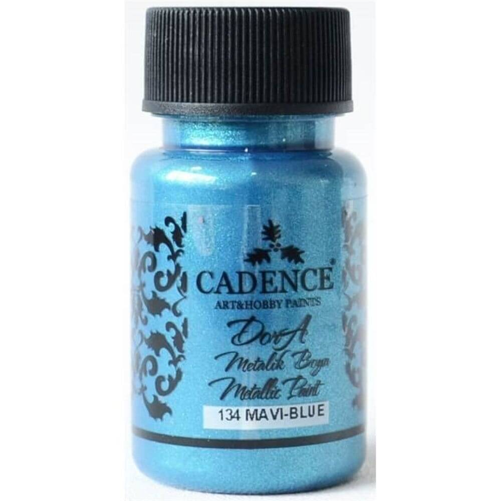 Cadence Dora Metalik Boya 50ml 134 Mavi