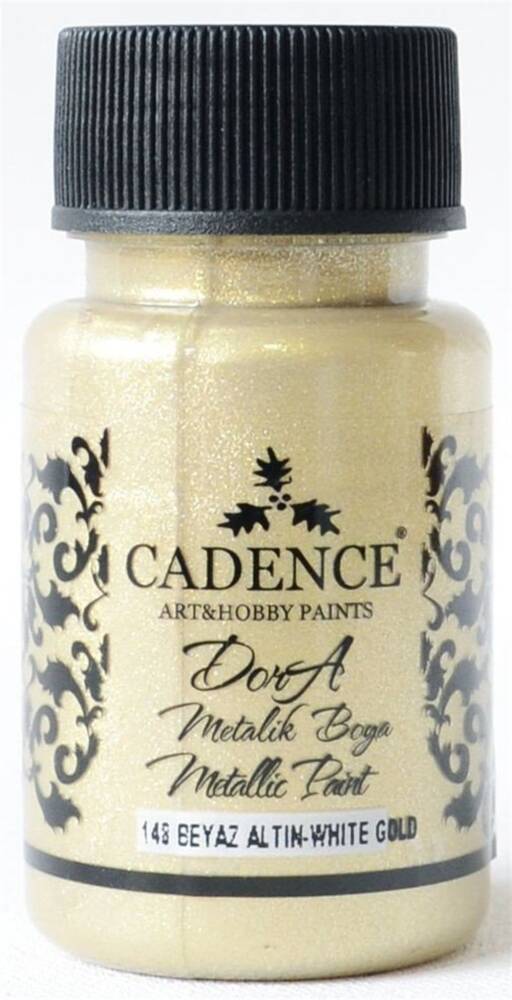 Cadence Dora Metalik Boya 50ml 148 White Gold