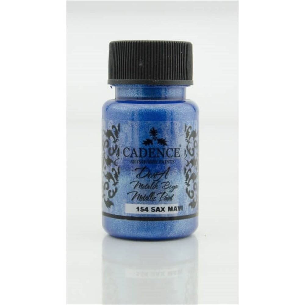 Cadence Dora Metallic Paint 50ml 154 Sax Blue