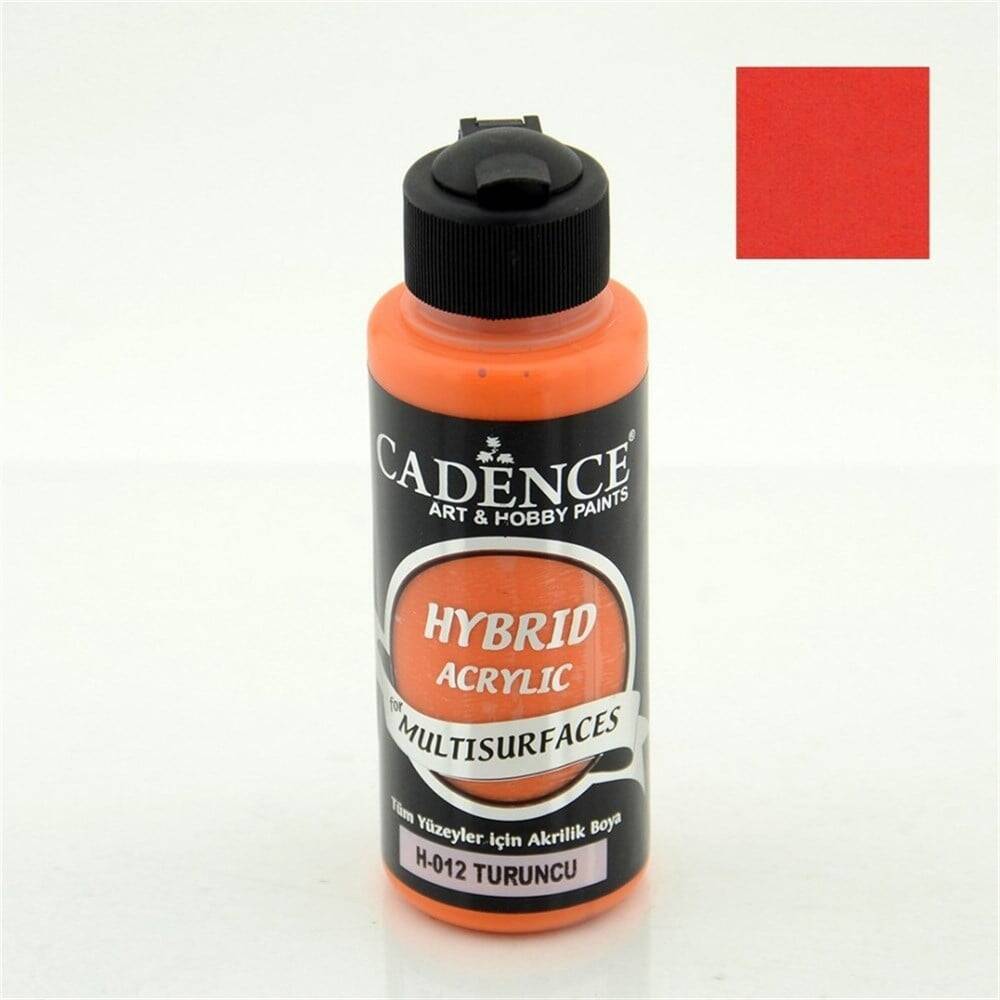 Cadence Hybrid Multisurface Acrylic Paint 120 ml H012 Orange