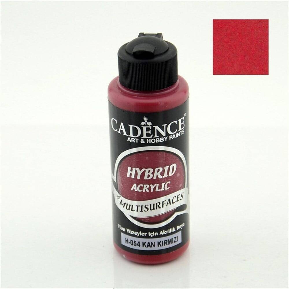Cadence Hybrid Multisurface Acrylic Paint 120 ml H054 Blood Red