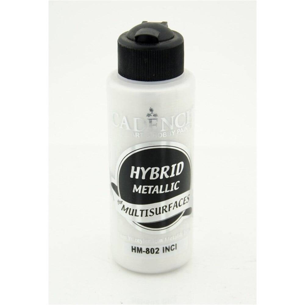 Cadence Hybrid Multisurface Acrylic Paint 120 ml HM802 Metallic Pearl