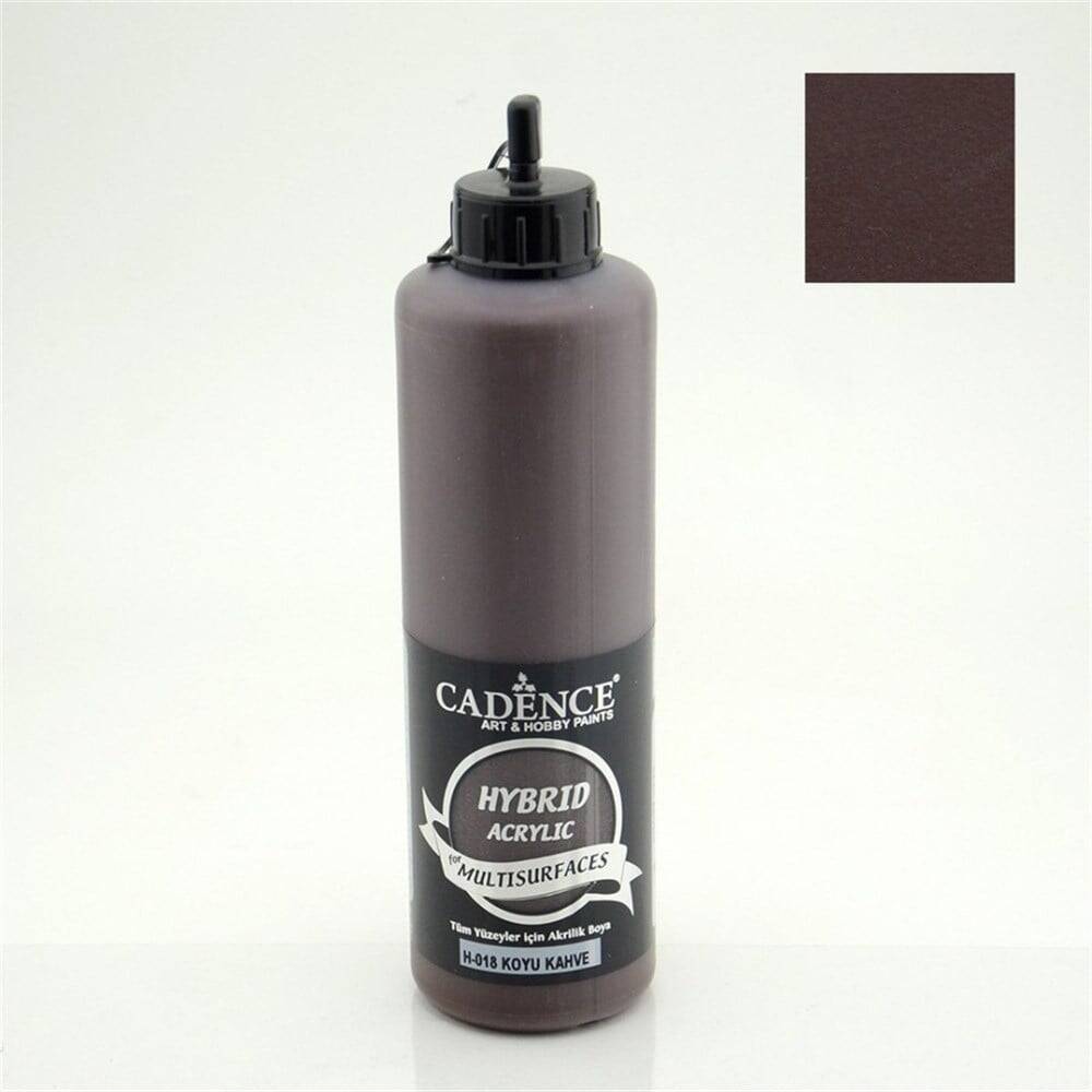 Cadence Hybrid Multisurface Acrylic Paint 500 ml H018 Dark Brown