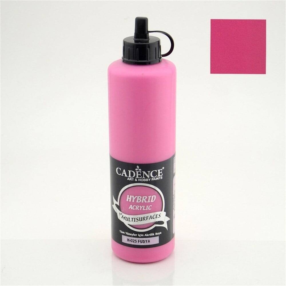 Cadence Hybrid Multisurface Acrylic Paint 500 ml H025 Fuchsia