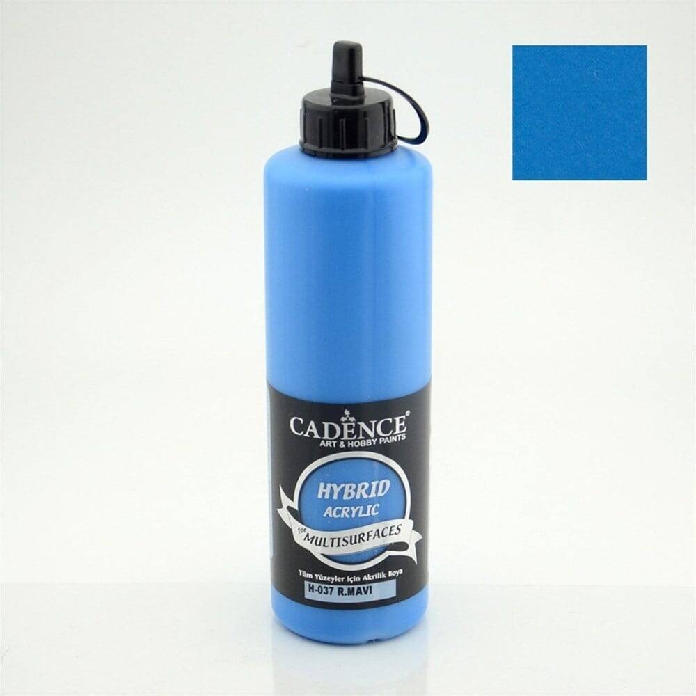 Cadence Hybrid Multisurface Acrylic Paint 500 ml H037 R. Blue