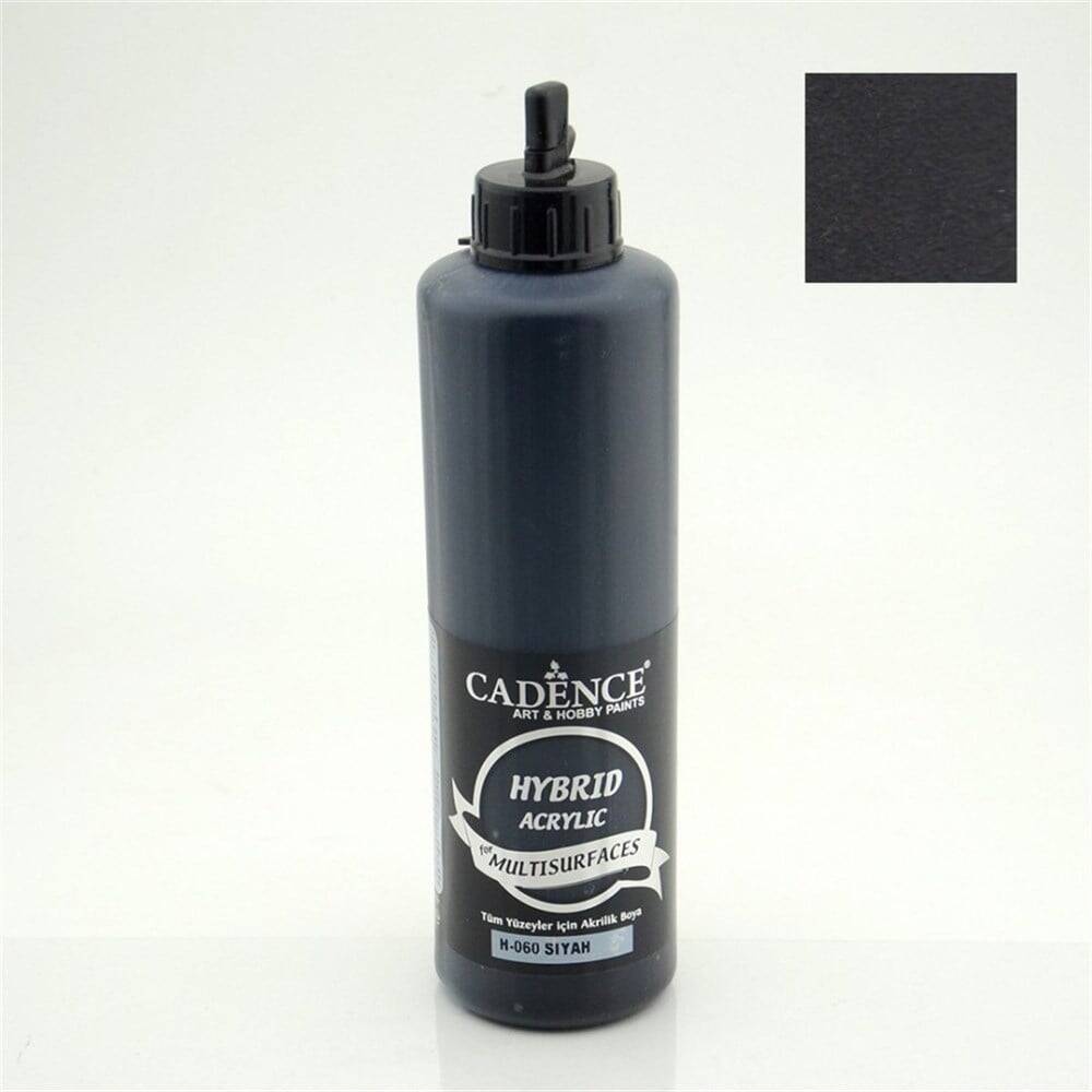 Cadence Hybrid Multisurface Acrylic Paint 500 ml H060 Black