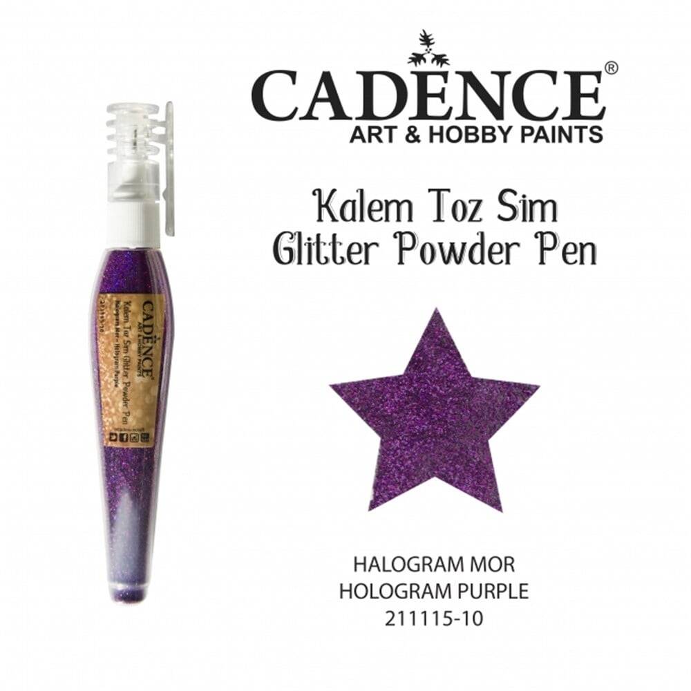 Cadence Glitter Powder Pen Hologram Purple
