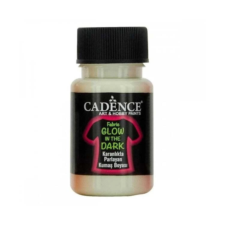 Cadence Glow in the Dark Fabric Paint 50 ml N.Green