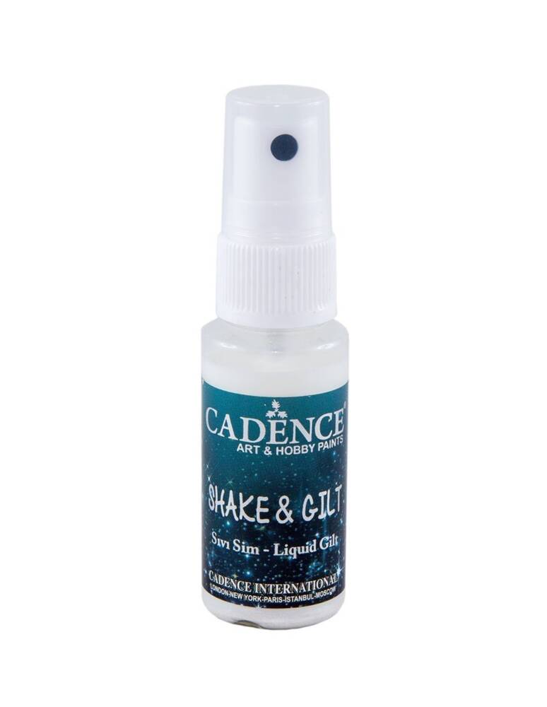 Cadence Shake & Gilt Liquid Glitter Silver 25 ml