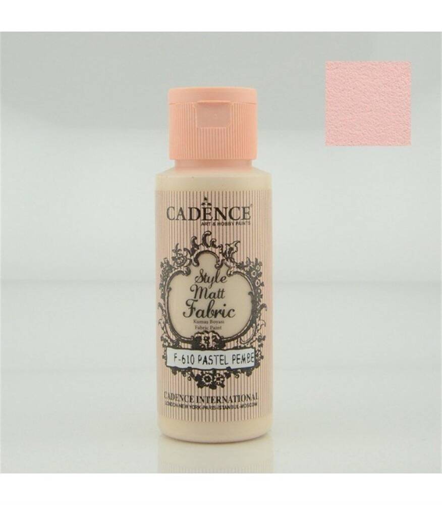 Cadence Style Matt Fabric Paint 59 ml 610 Pastel Pink