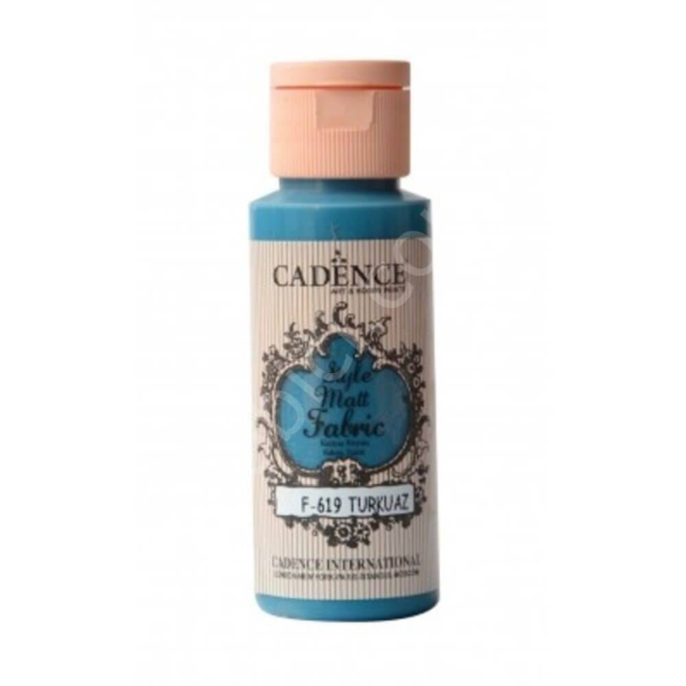 Cadence Style Matt Fabric Paint 59 Ml 619 Turquoise