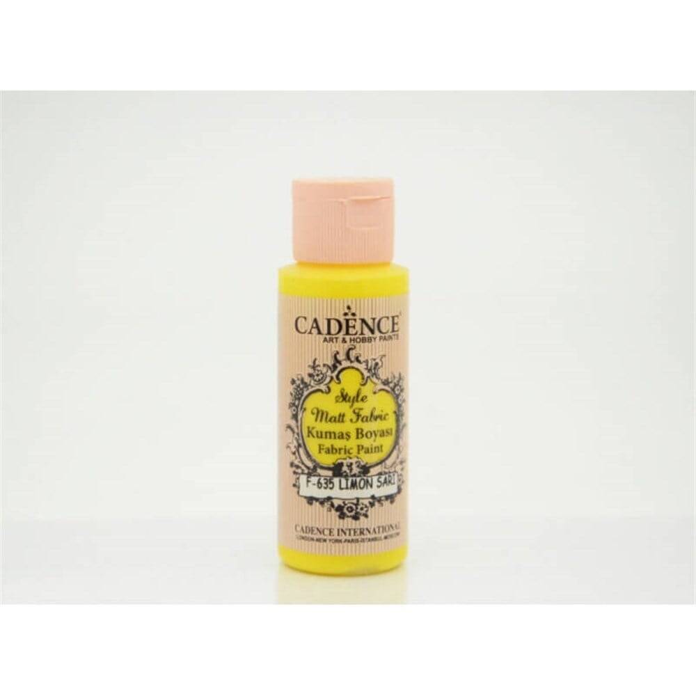 Cadence Style Matt Fabric Paint 59 ml 635 Lemon Yellow