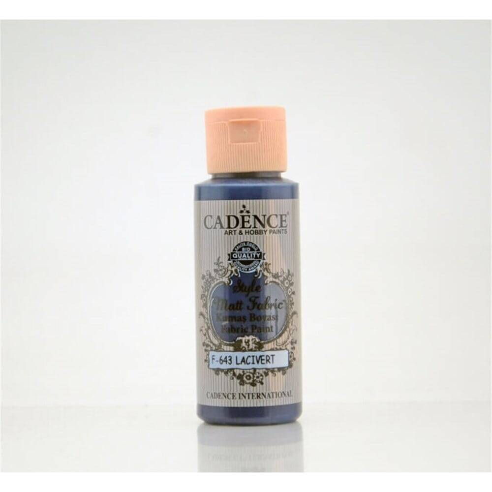 Cadence Style Matt Fabric Paint 59 Ml 643 Navy Blue