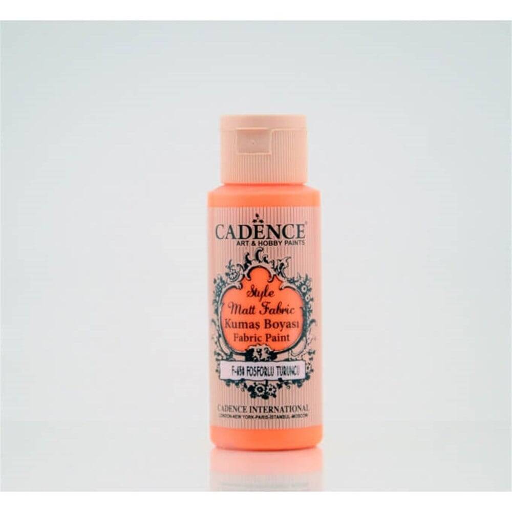 Cadence Style Matt Fabric Paint 59 ml 650 Fluorescent Orange