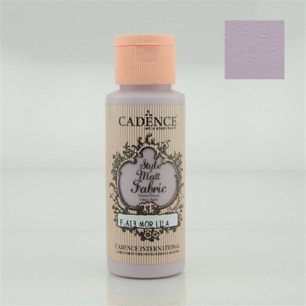 Cadence Style Matt Fabric Paint 59ml 613 Purple Lilac