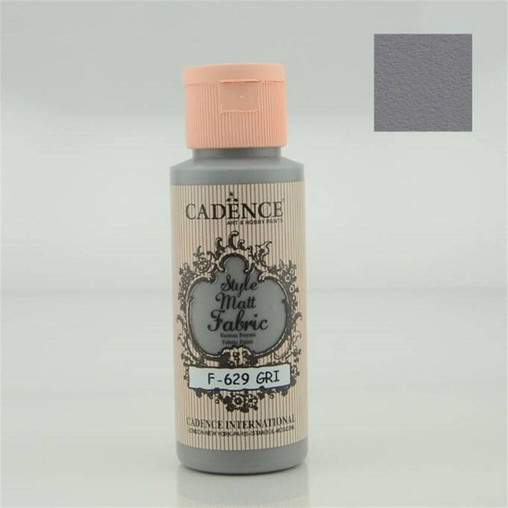 Cadence Style Matt Fabric Paint 59ml 629 Gray