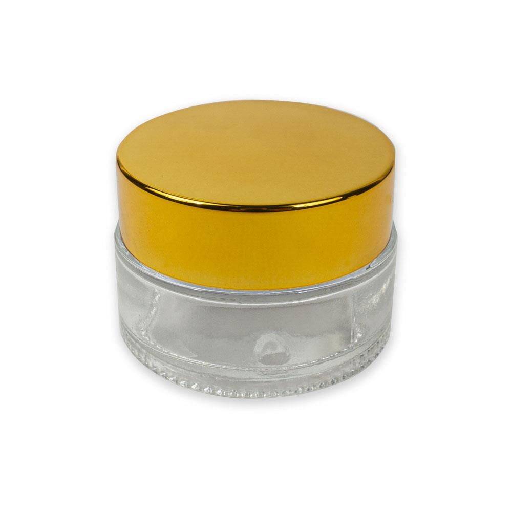 Cam Hokka Şeffaf Altın Kapak 20 ml