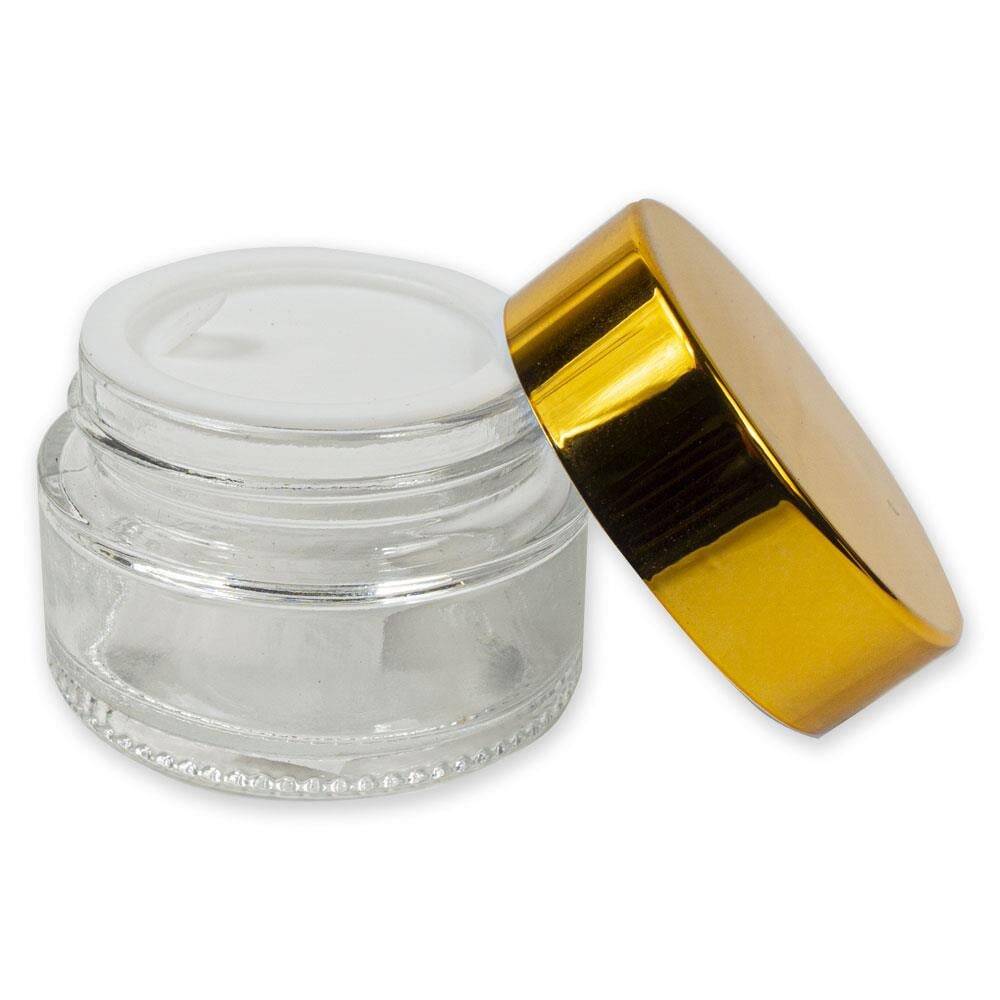 Cam Hokka Şeffaf Altın Kapak 20 ml