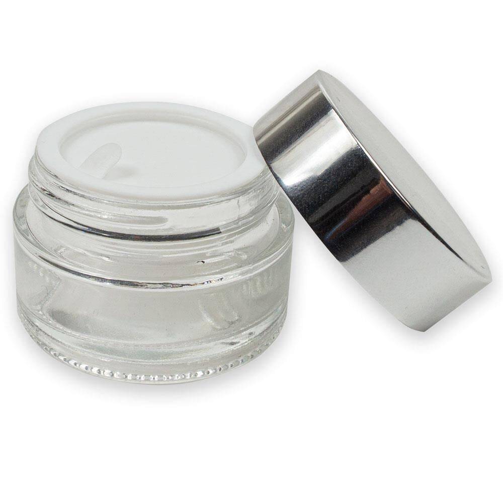 Cam Hokka Şeffaf Gümüş Kapak 20 ml