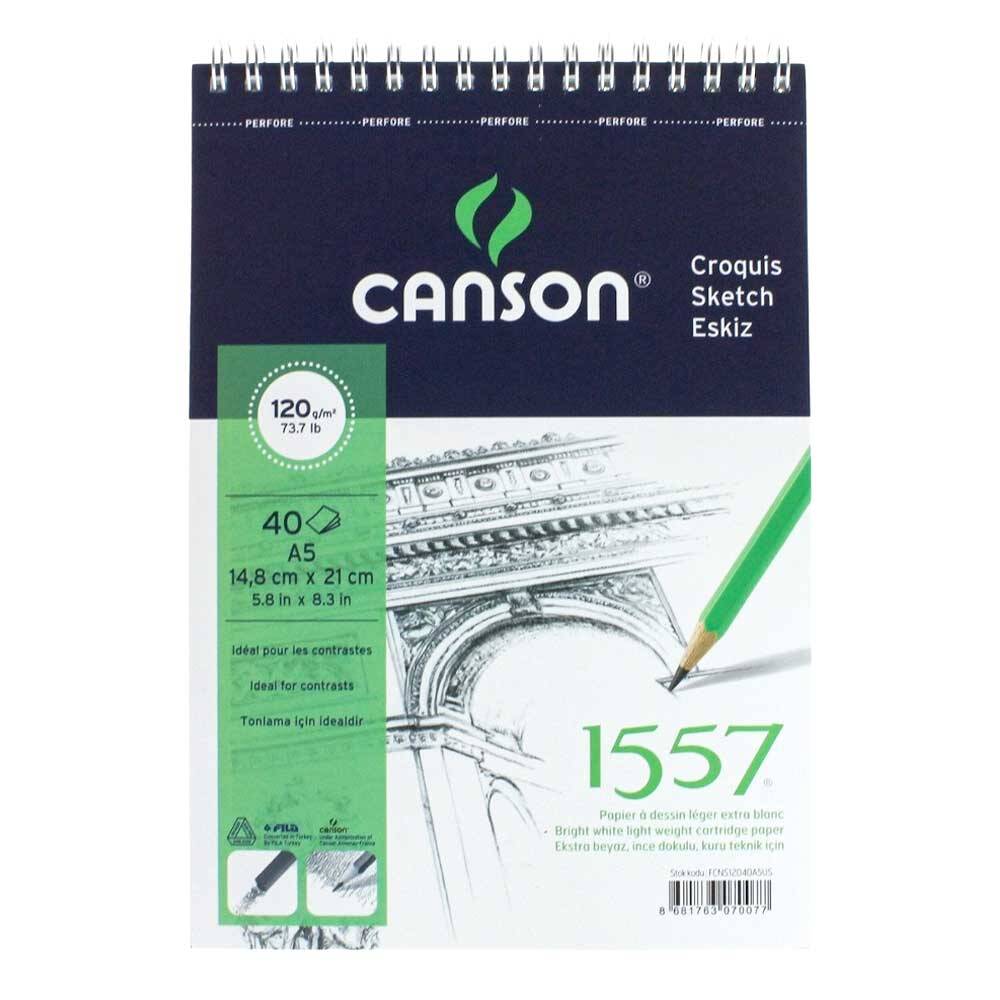 Canson 1557 Sketch Book A5 120gr 40Pages