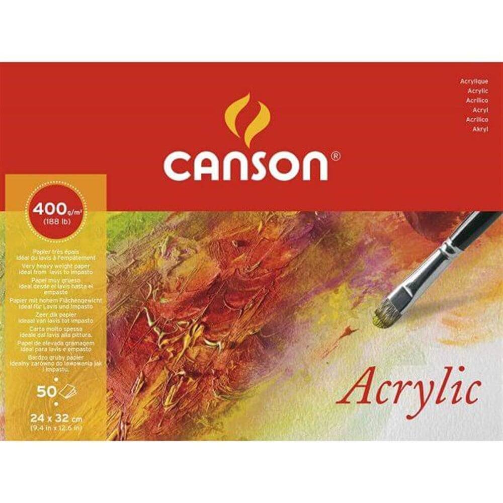 Canson Acrylic Block 24x32cm 400gr 50 pages