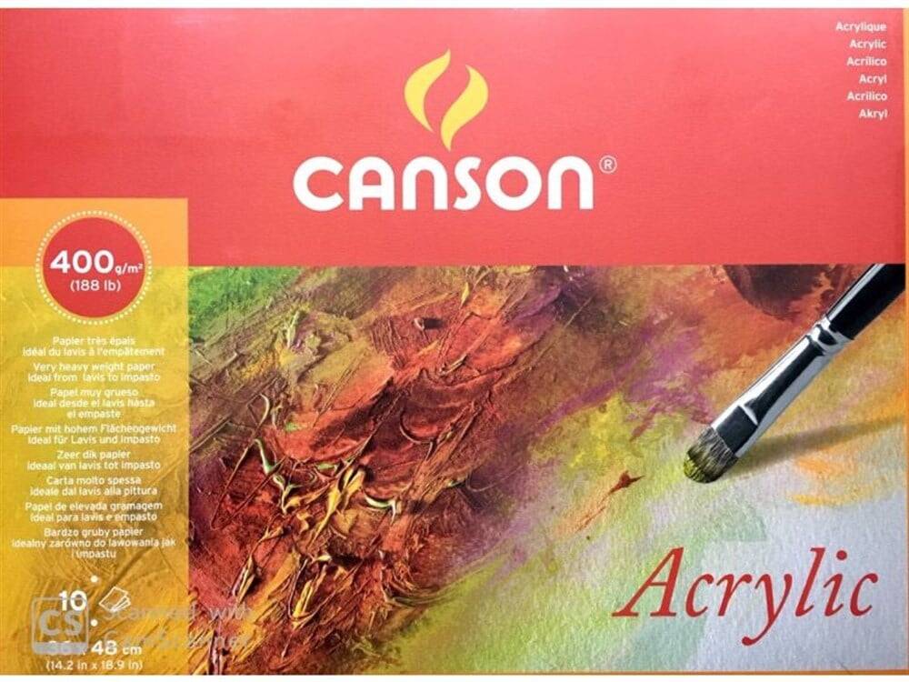 Canson Acrylic Block 36x48cm 400gr 10pages