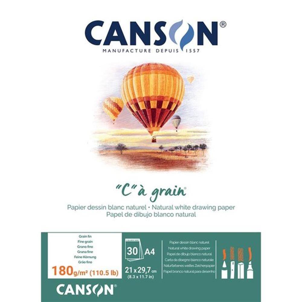 Canson "C" à grain Eskiz Çizim Defteri A4 180gr 30 Yaprak