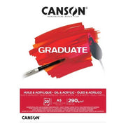 Canson Graduate Acrylic and Oil Paint Notebook A5 290 gr. 20 pages