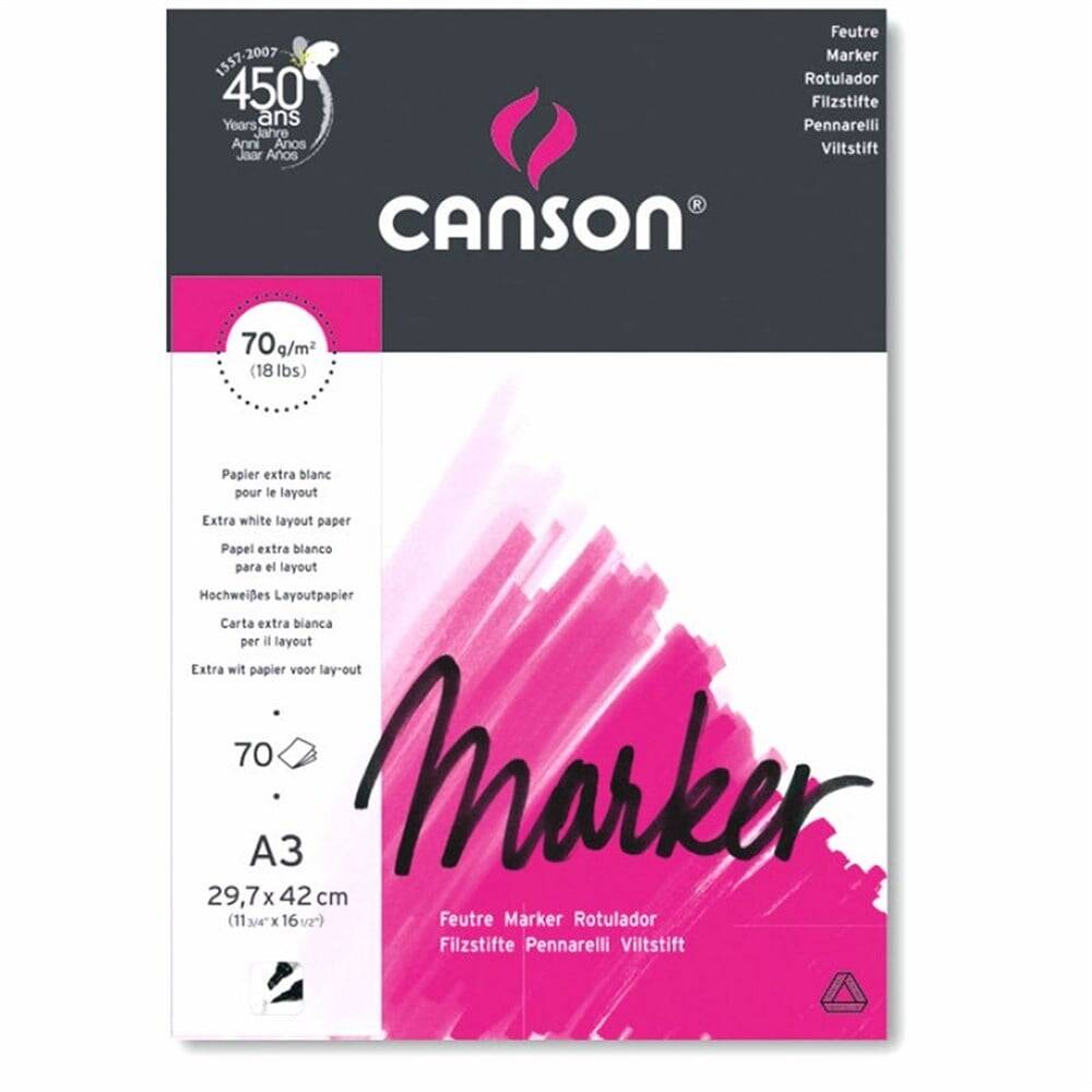 Canson Marker Layout Block 70 Gr 70 Sheets A3